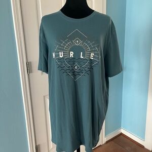 Mens Hurley Sea Waves Graphic Tee Sz L